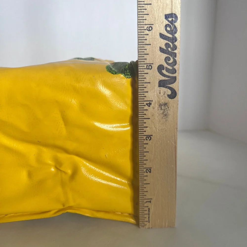 Vintage 1974 Mini Muncher Yellow Little Old Schoolhouse Lunchbox Dart Industries